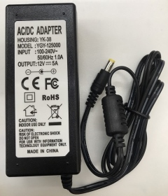 監控主機專用DC12V-5A變壓器(附2.5轉接頭)