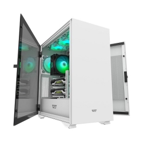  DLX22 Mesh 白色 E-ATX 電腦機殼 機箱 /雙開磁吸式鷗翼強化玻璃側板  (不含風扇)