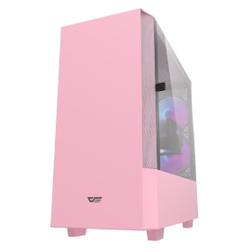 darkFlash DLV22 ATX機箱-粉(含風扇 C6 FAN*5)