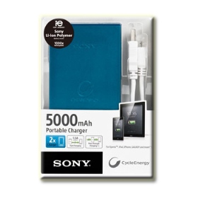 SONY CP-F5行動電源(5000mAh)時尚藍  鋰聚合物電池