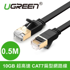 綠聯 CAT7網路線 收納平整版 0.5M (30738)
